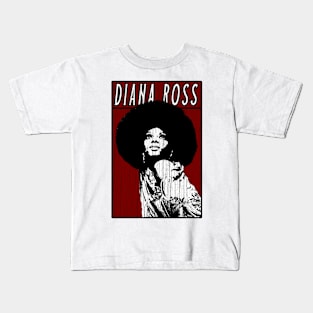 Vintage Retro Diana Ross Kids T-Shirt